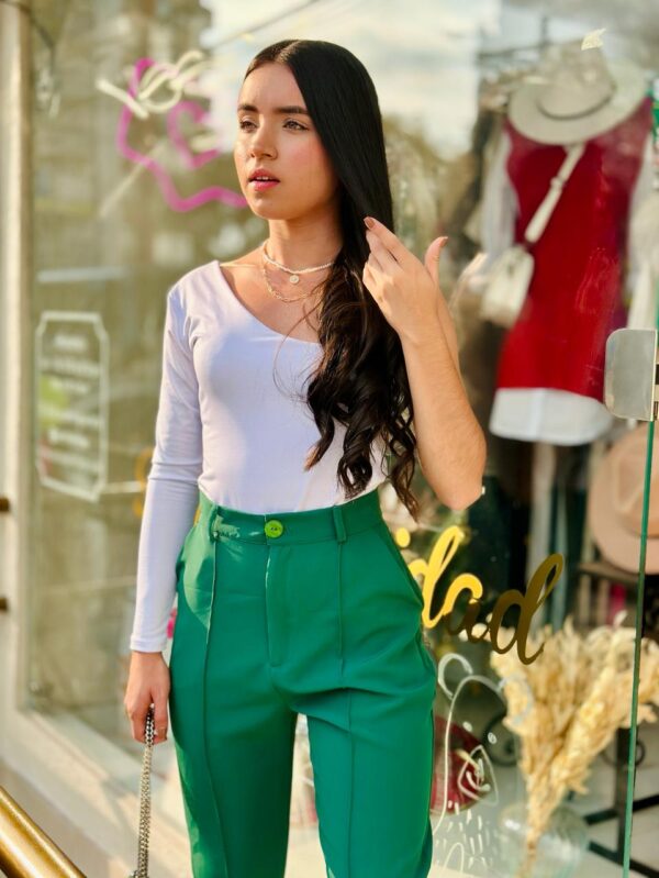 PANTALON NOCHES MILAN- VERDE