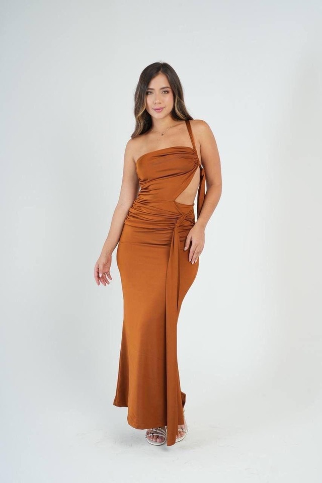 VESTIDO SALOME- OCRE